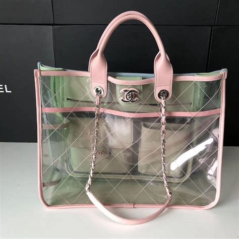 chanel transparente|chanel transparent tote.